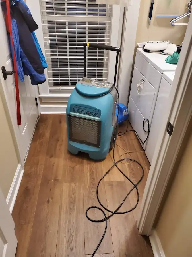 Commercial dehumidifier deployed for Flood Damage Cleanup in Lemont